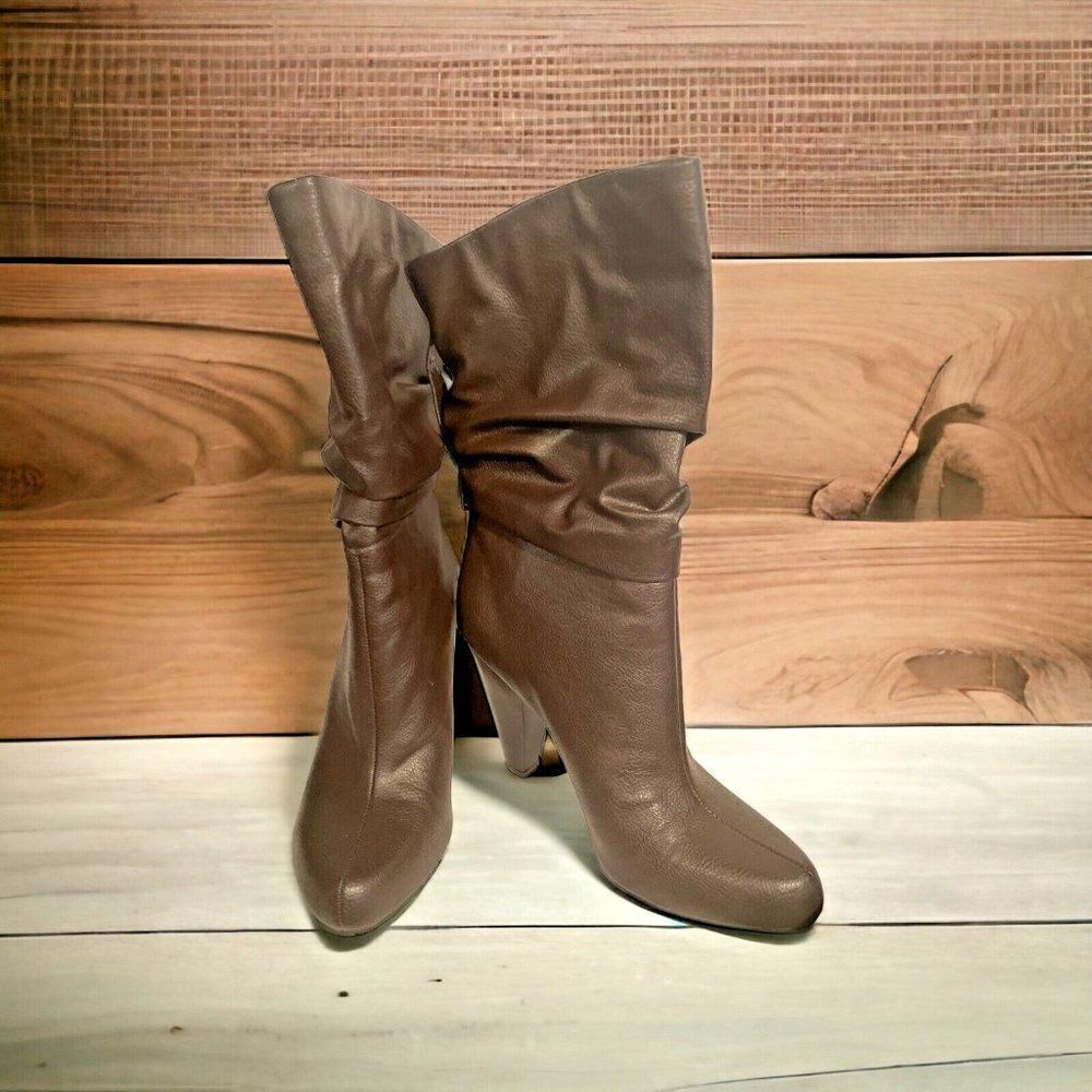 NEW A New Approach A N A Womens Brown Leather Boots Size 8